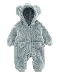 Thumbnail for 0-2Y Adorable Warm One Piece Hooded Jumpsuits For Baby With Ears! -, Rompers , Drestiny , 0M, 12M, 18M, 24M, 3M, 6M, Apricot, Australia, Blue, Boys, Brown, Canada, Girls, Jumpsuits, New Zealand, Off White, Pant Sets, Pink, Purple, Rompers, Sets, United Kingdom, United States , Drestiny , www.shopdrestiny.com