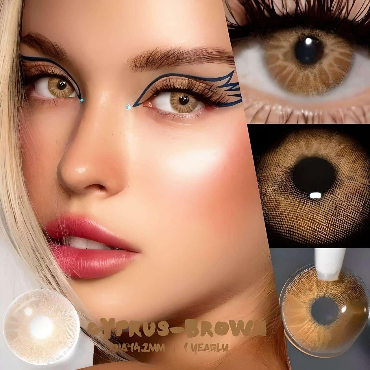 1 Pair Colored Contact Lenses For Eyes -, Contacts , Drestiny , Australia, Blue, Brown, Canada, Colored Contacts, Contacts, Gender_Women, Green, Grey, New Zealand, United Kingdom , Drestiny , www.shopdrestiny.com