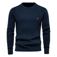 Thumbnail for 100% Cotton Pullover Waffle Sweaters For Men -, Sweater , Drestiny , Apricot, Australia, Brown, Dark Grey, L, M, Navy, New Zealand, Pullovers, S, Sweaters, United Kingdom, United States, XL, XXL , Drestiny , www.shopdrestiny.com