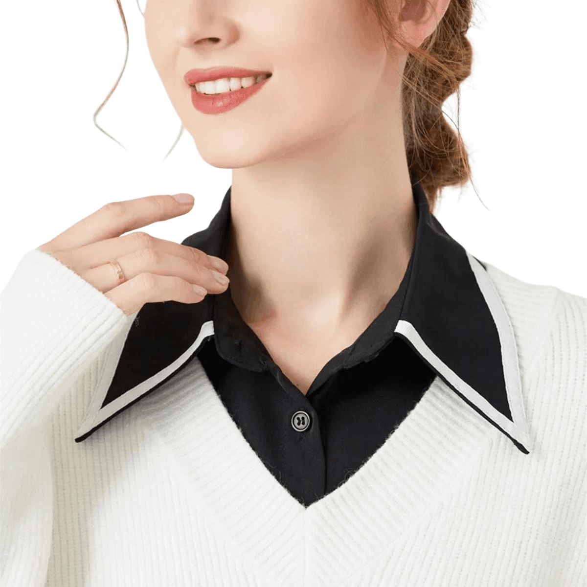 1pc Fake Collar - Detachable Shirt Collar For Women In 53 Styles! -, Shirts , Drestiny , Australia, Black, Blouses, Blue, Brown, Canada, Casual Shirts, Dark Blue, Dress Shirts, Gender_Women, Grey, New Zealand, Purple, Sleeveless, United Kingdom, United States, White , Drestiny , www.shopdrestiny.com