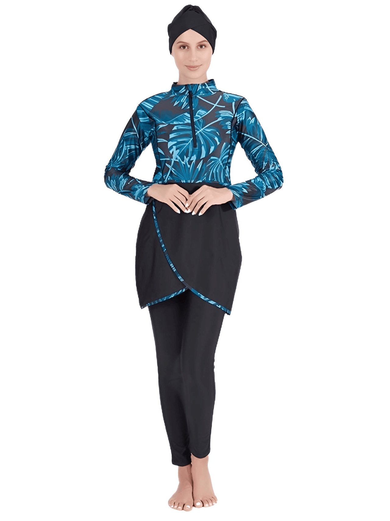 3PCS Women's Muslim Burkini Swimwear -, Swimwear , Drestiny , 4XL, Australia, Black, Blue Grey, Dark Blue, Dark Orange, Dark Pink, Grey, L, Light Green, Light Purple, Long Sleeves, M, Muslim Swimwear, Navy, New Zealand, Pink, Purple, United Kingdom, United States, XL, XXL, XXXL , Drestiny , www.shopdrestiny.com