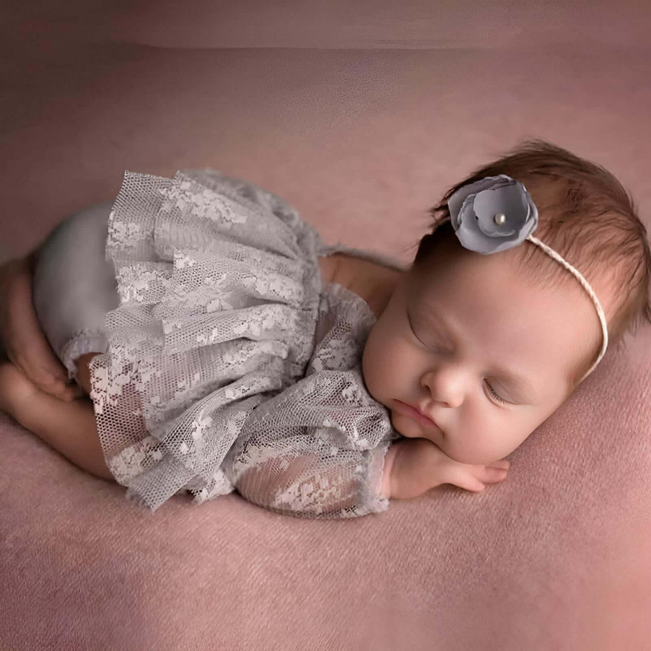 3Pcs Newborn Photography Baby Girl Lace Set -, Baby & Toddler Outfits , Drestiny , Australia, Canada, Dresses, Girls, Grey, Long Sleeves, New Zealand, Pink, Sets, Short Sleeves, United Kingdom, United States , Drestiny , www.shopdrestiny.com