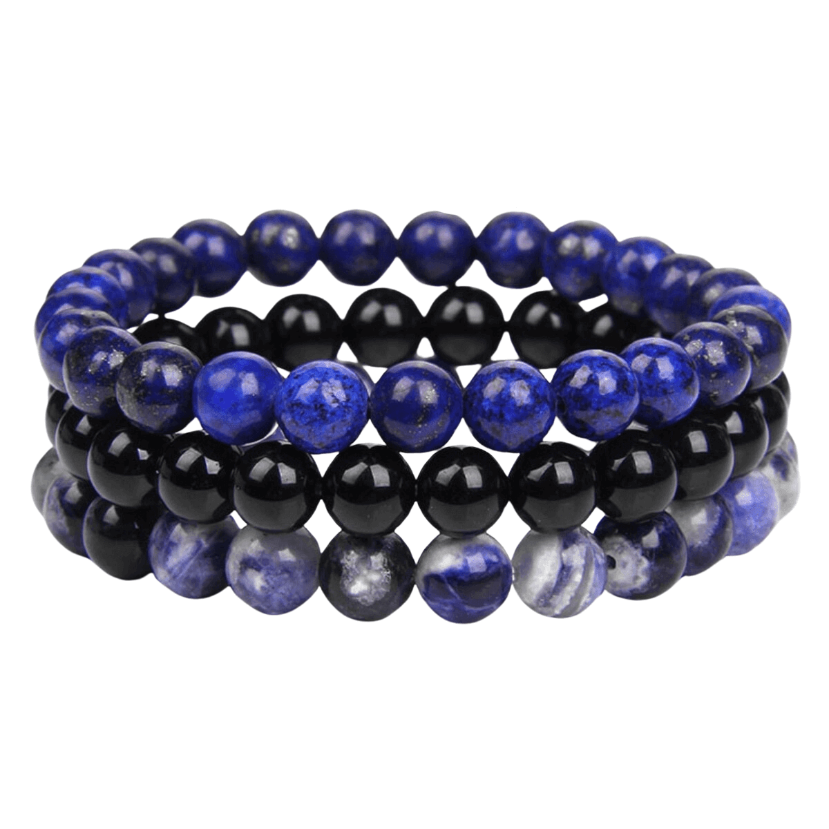 8mm Natural Stone Bracelet 3Pcs/Set -, Bracelets , Drestiny , Australia, Black, Blue, Bracelets, Brown, Canada, Dark Blue, Dark Grey, Dark Pink, Dark Red, Gender_Men, Gender_Women, Green, Grey, Light Blue, Light Pink, New Zealand, Pink, Purple, Red, Sky Blue, United Kingdom, United States, White, Yellow , Drestiny , www.shopdrestiny.com