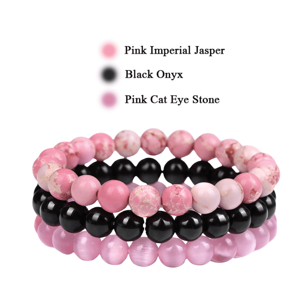 8mm Natural Stone Bracelet 3Pcs/Set -, Bracelets , Drestiny , Australia, Black, Blue, Bracelets, Brown, Canada, Dark Blue, Dark Grey, Dark Pink, Dark Red, Gender_Men, Gender_Women, Green, Grey, Light Blue, Light Pink, New Zealand, Pink, Purple, Red, Sky Blue, United Kingdom, United States, White, Yellow , Drestiny , www.shopdrestiny.com