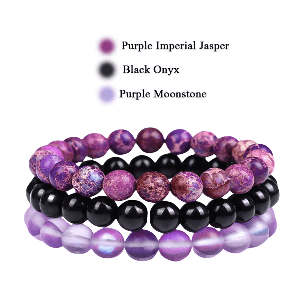 8mm Natural Stone Bracelet 3Pcs/Set -, Bracelets , Drestiny , Australia, Black, Blue, Bracelets, Brown, Canada, Dark Blue, Dark Grey, Dark Pink, Dark Red, Gender_Men, Gender_Women, Green, Grey, Light Blue, Light Pink, New Zealand, Pink, Purple, Red, Sky Blue, United Kingdom, United States, White, Yellow , Drestiny , www.shopdrestiny.com