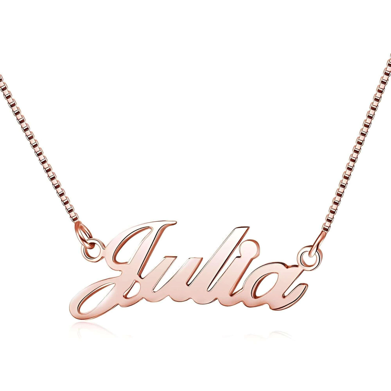 925 Sterling Silver Personalized Nameplate Letter Necklace -, Necklaces , Drestiny , Australia, Canada, Gold, Necklaces, New Zealand, Pink, Silver, United Kingdom, United States , Drestiny , www.shopdrestiny.com