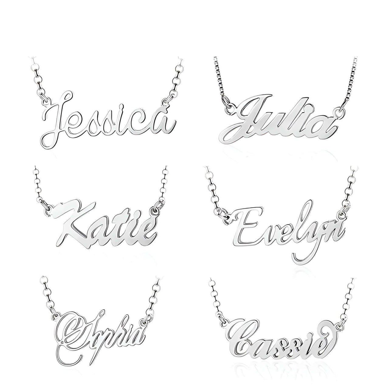 925 Sterling Silver Personalized Nameplate Letter Necklace -, Necklaces , Drestiny , Australia, Canada, Gold, Necklaces, New Zealand, Pink, Silver, United Kingdom, United States , Drestiny , www.shopdrestiny.com