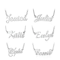 Thumbnail for 925 Sterling Silver Personalized Nameplate Letter Necklace -, Necklaces , Drestiny , Australia, Canada, Gold, Necklaces, New Zealand, Pink, Silver, United Kingdom, United States , Drestiny , www.shopdrestiny.com