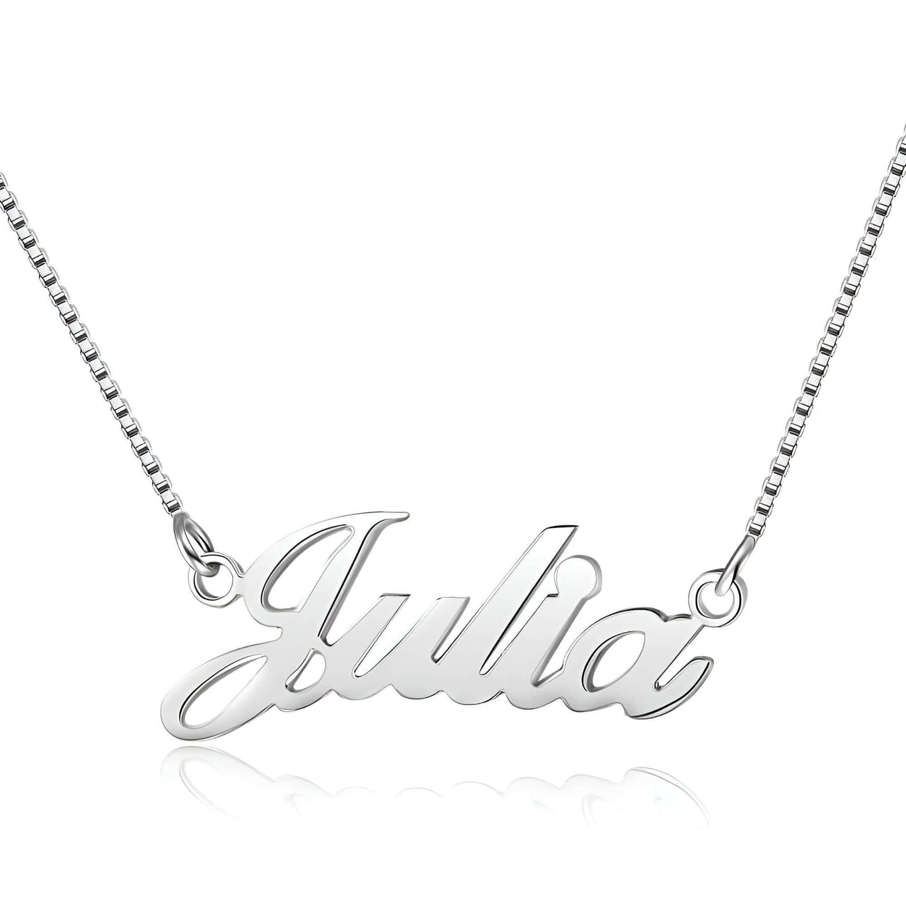 925 Sterling Silver Personalized Nameplate Letter Necklace -, Necklaces , Drestiny , Australia, Canada, Gold, Necklaces, New Zealand, Pink, Silver, United Kingdom, United States , Drestiny , www.shopdrestiny.com