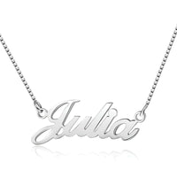 Thumbnail for 925 Sterling Silver Personalized Nameplate Letter Necklace -, Necklaces , Drestiny , Australia, Canada, Gold, Necklaces, New Zealand, Pink, Silver, United Kingdom, United States , Drestiny , www.shopdrestiny.com