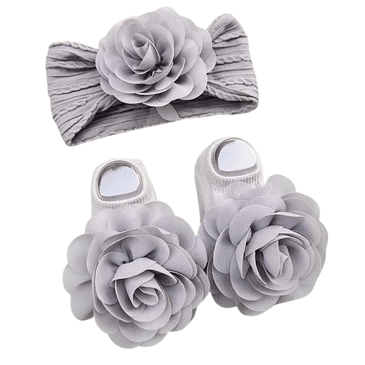 2Pcs/Set Sweet Baby Girl Headbands - In 7 Colors! -, Hats , Drestiny , Australia, Canada, Dark Grey, Girls, Headbands, New Zealand, Off White, Peach, Pink, Purple, Red, Sets, Socks, United Kingdom, United States, Yellow , Drestiny , www.shopdrestiny.com