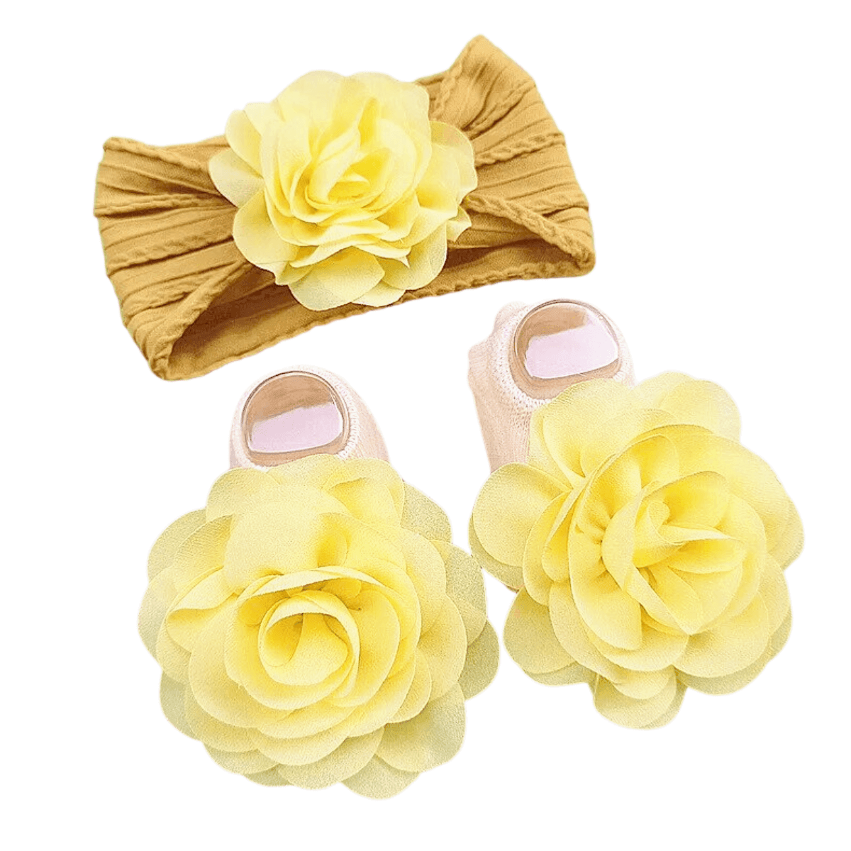 2Pcs/Set Sweet Baby Girl Headbands - In 7 Colors! -, Hats , Drestiny , Australia, Canada, Dark Grey, Girls, Headbands, New Zealand, Off White, Peach, Pink, Purple, Red, Sets, Socks, United Kingdom, United States, Yellow , Drestiny , www.shopdrestiny.com