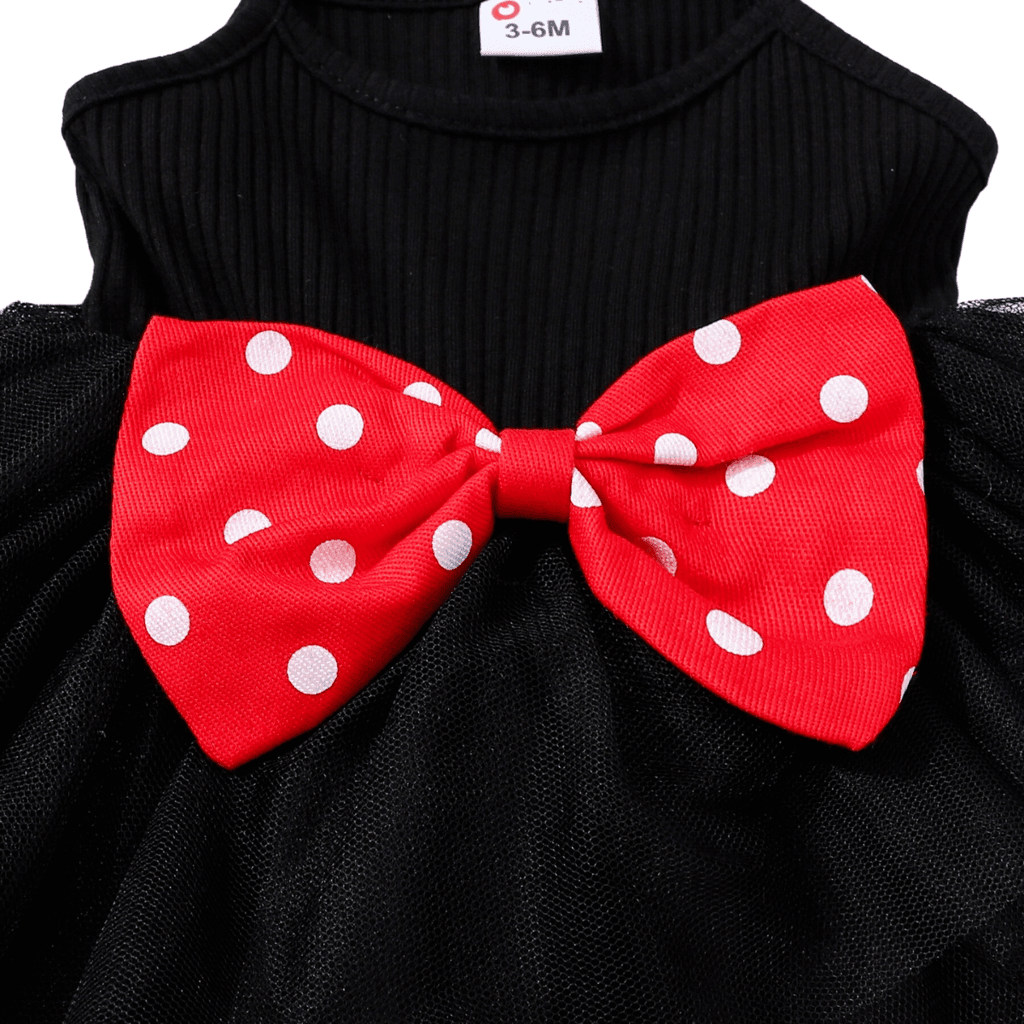 Baby Girl's Black Party Dress + Red Polka Dot Jacket Set - Now In Pink Too! -, Dress Set , Drestiny , Australia, Black, Canada, Dress Sets, Dresses, Girls, Jackets, Long Sleeve, New Zealand, Pink, Red, Sleeveless, United Kingdom, United States , Drestiny , www.shopdrestiny.com