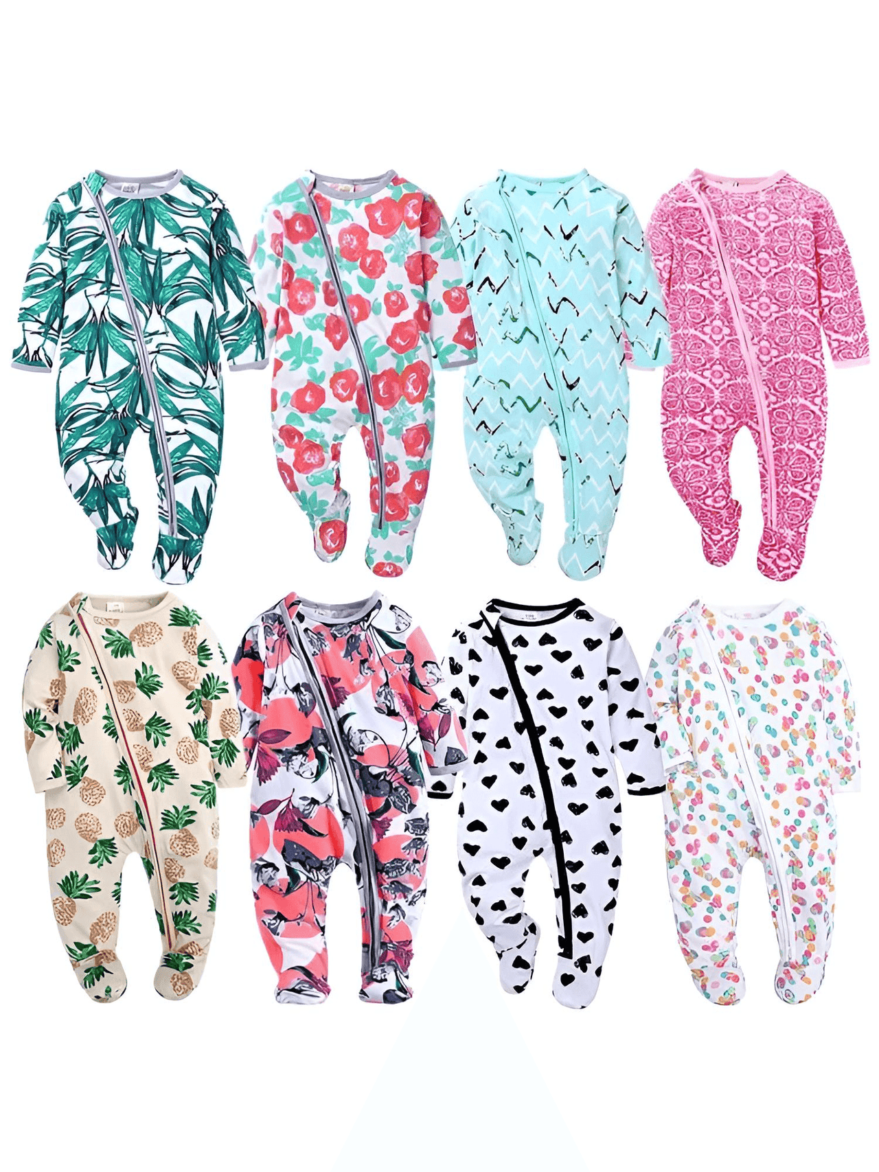 Baby's Fashion Sleepwear -, Pajamas , Drestiny , 0M, 12M, 18M, 3M, 6M, 9M, Australia, Black, Blue, Boys, Canada, Dark Blue, Dark Brown, Girls, Green, Grey, Long Sleeves, New Zealand, Pajamas, Pink, Sky Blue, United Kingdom, United States, White, Yellow , Drestiny , www.shopdrestiny.com