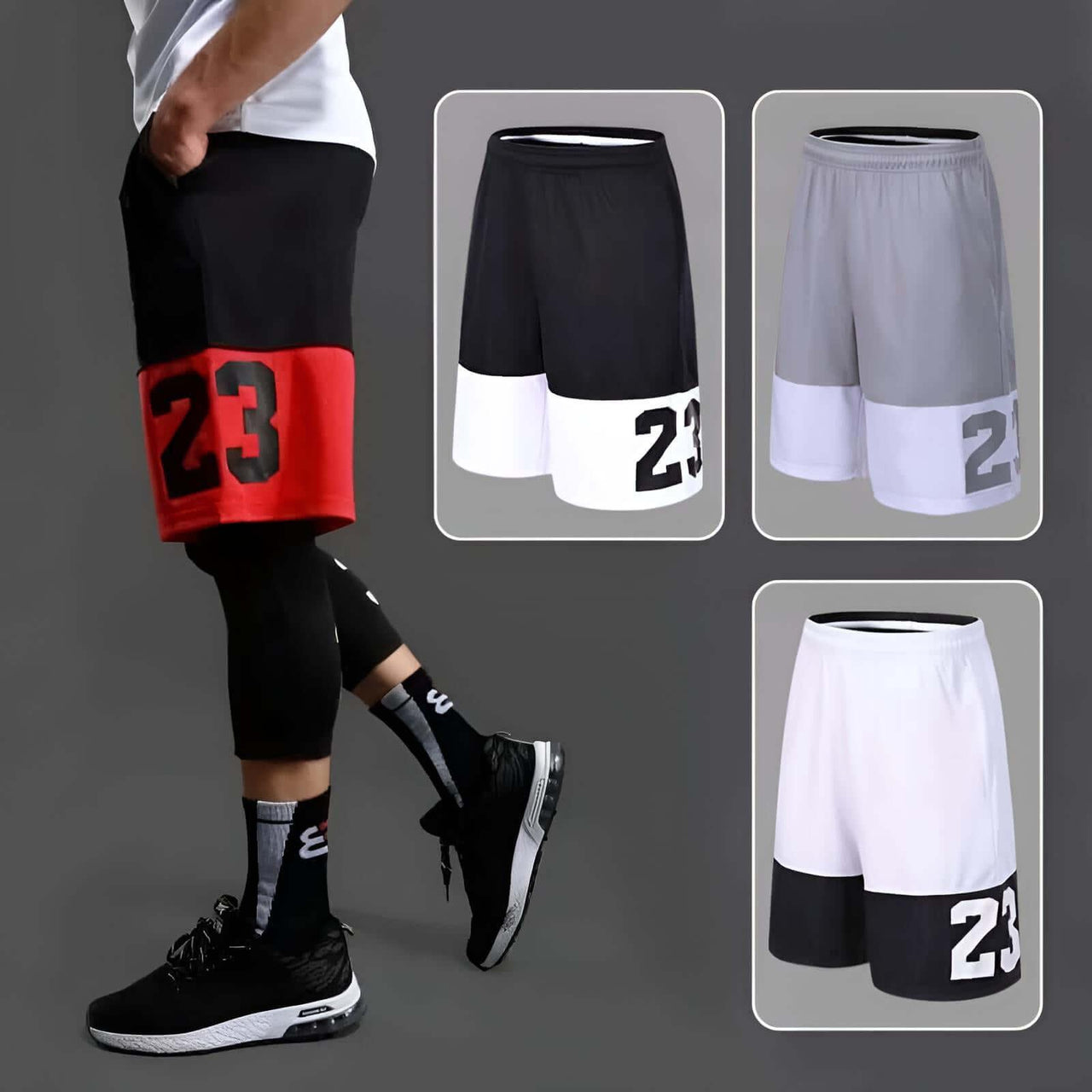 Basketball Shorts For Men, Shorts, Drestiny, United States, Canada, Australia, New Zealand, United Kingdom, S, M, L, XL, XXL, 3XL, Grey, Red, Black, White, shopdrestiny.com