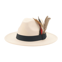 Thumbnail for Fedora With Feather and Band Detailing For Men & Women -, Fedora , Drestiny , Army Green, Australia, Black, Blue, Canada, Chocolate, Dark Blue, Dark Brown, Dark Green, Dark Orange, Deep Pink, Gender_Men, Gender_Women, Green, Hats, Khaki, Lavender, Light Blue, Light Green, Light Purple, New Zealand, Olive Green, Orange, Pink, Purple, Tomato, United Kingdom, United States, White, Wine Red, Yellow , Drestiny , www.shopdrestiny.com