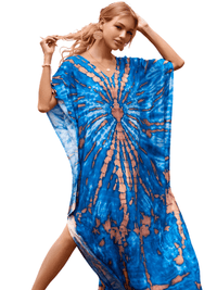 Thumbnail for Bohemian V-Neck Batwing Sleeve Kaftan For Women - 39 Styles! -, Dress , Drestiny , Australia, Black, Blue, Canada, Cover Ups, Dark Blue, Deep Pink, FR, Green, Kaftans, Light Blue, Light Pink, New Zealand, Orange, Pink, Purple, Red, Short Sleeves, United Kingdom, United States, White , Drestiny , www.shopdrestiny.com