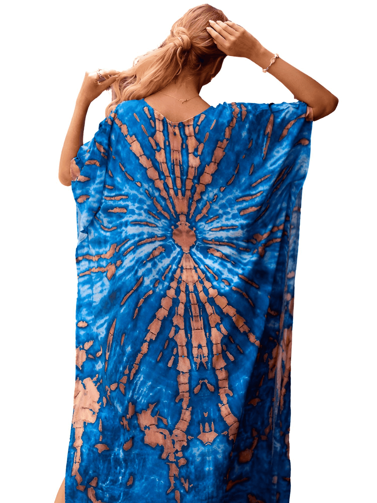 Bohemian V-Neck Batwing Sleeve Kaftan For Women - 39 Styles! -, Dress , Drestiny , Australia, Black, Blue, Canada, Cover Ups, Dark Blue, Deep Pink, FR, Green, Kaftans, Light Blue, Light Pink, New Zealand, Orange, Pink, Purple, Red, Short Sleeves, United Kingdom, United States, White , Drestiny , www.shopdrestiny.com