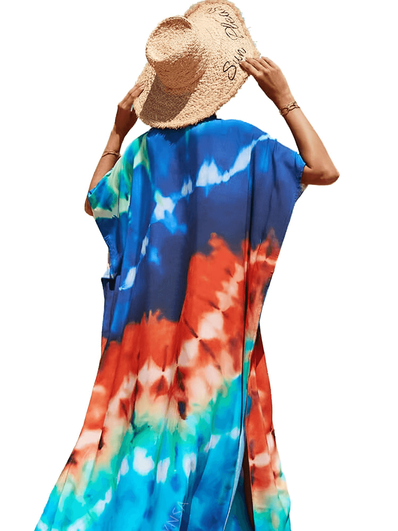 Bohemian V-Neck Batwing Sleeve Kaftan For Women - 39 Styles! -, Dress , Drestiny , Australia, Black, Blue, Canada, Cover Ups, Dark Blue, Deep Pink, FR, Green, Kaftans, Light Blue, Light Pink, New Zealand, Orange, Pink, Purple, Red, Short Sleeves, United Kingdom, United States, White , Drestiny , www.shopdrestiny.com