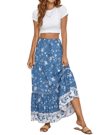 Thumbnail for Boho Retro Floral Print Skirts Women's -, Skirts , Drestiny , Australia, Beige, Black, Blue, Brown, Dark Blue, Dark Orange, Dark Red, Deep Pink, Green, L, Light Blue, M, Navy, New Zealand, Orange, Pink, Purple, Red, S, Skirts, United Kingdom, United States, White, XL, Yellow , Drestiny , www.shopdrestiny.com