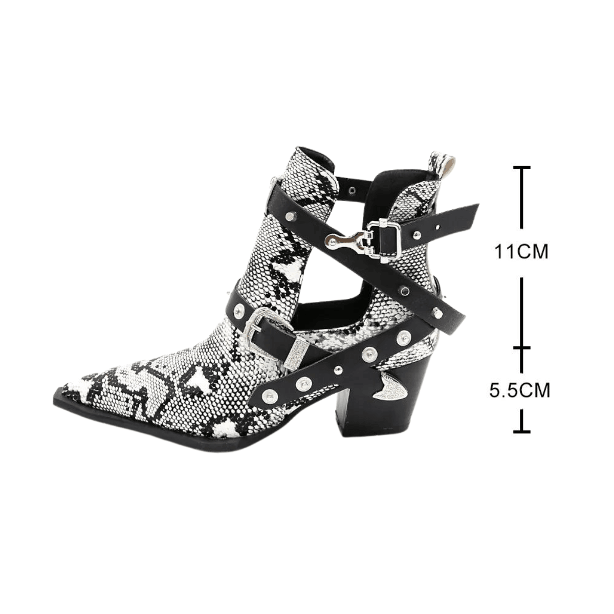 Buckled Motorcycle Western Cowboy Boots For Women -, Boots , Drestiny , Ankle Boots, Australia, Black, Blue, Boots, Canada, Dark Olive Green, Heels, New Zealand, Red, Teal, United Kingdom, United States, White, Wine Red, Yellow , Drestiny , www.shopdrestiny.com