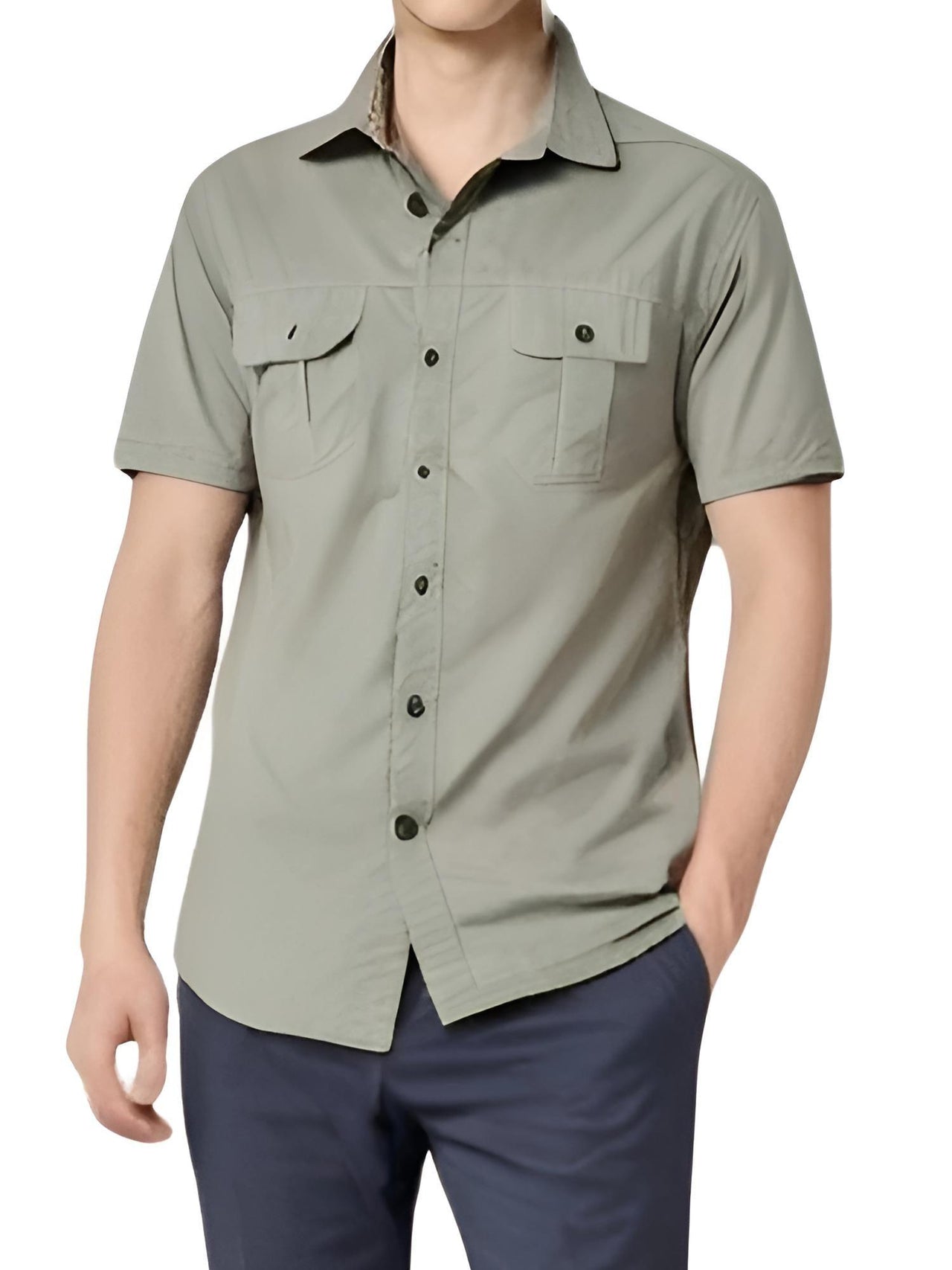 Cargo Shirts For Men -, Cargo Shirt , Drestiny , Army Green, Australia, Canada, Casual Shirts, Dark Blue, Dress Shirts, Green, Khaki, L, Light Khaki, M, Navy, S, Short Sleeves, United Kingdom, United States, XL, XXL , Drestiny , www.shopdrestiny.com