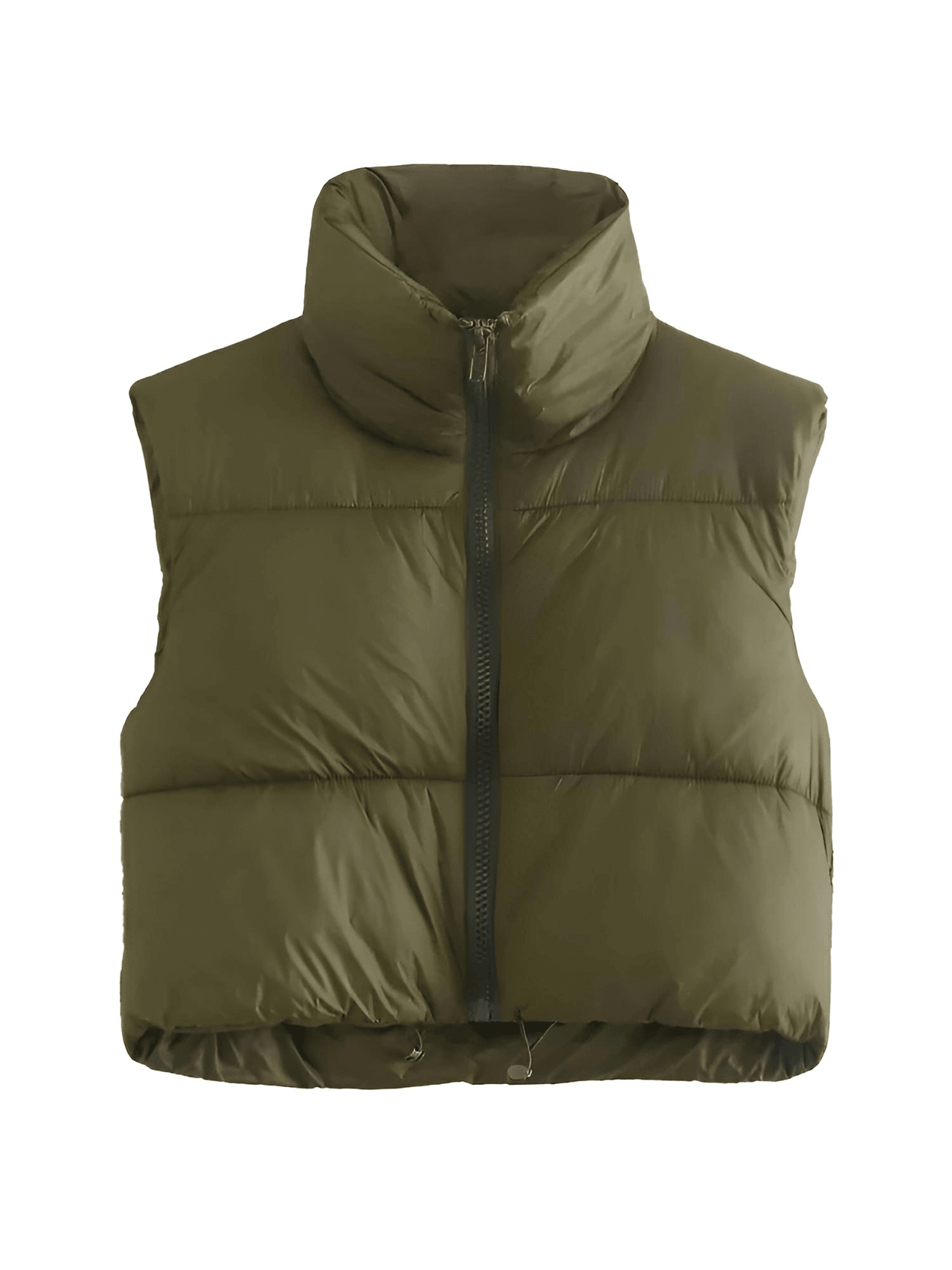 Chic Women's Crop Puffer Vest - In 14 Trendy Colors! -, Coat Vest , Drestiny , Army Green, Australia, Black, Blue, Brown, Dark Brown, Deep Pink, Green, Grey, Khaki, L, M, New Zealand, Orange, Pink, Purple, Red, S, Sleeveless, United Kingdom, United States, Vests, White, XL , Drestiny , www.shopdrestiny.com