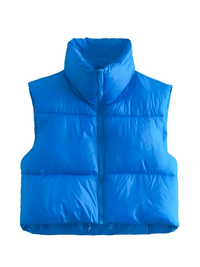 Thumbnail for Chic Women's Crop Puffer Vest - In 14 Trendy Colors!