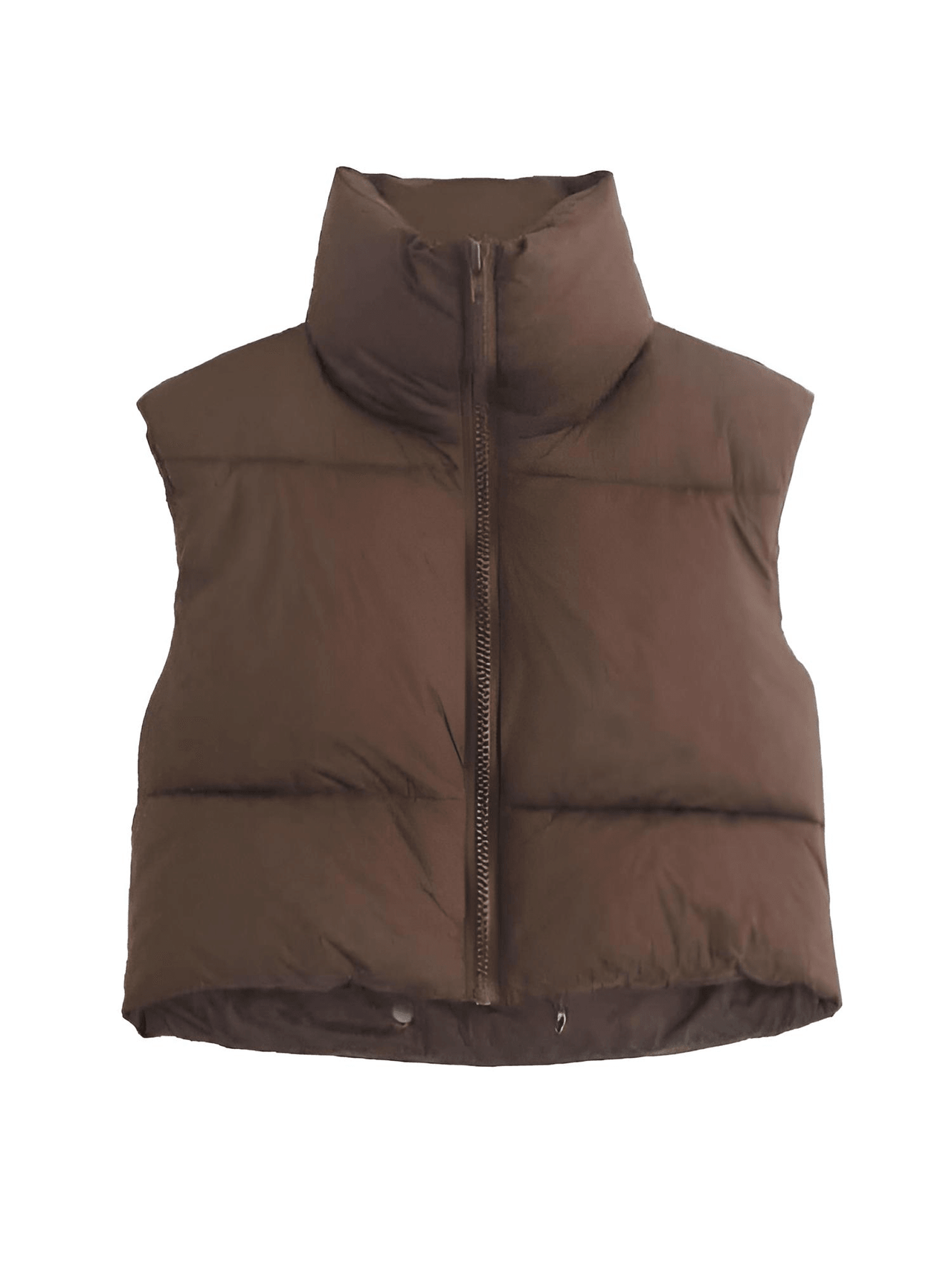 Chic Women's Crop Puffer Vest - In 14 Trendy Colors! -, Coat Vest , Drestiny , Army Green, Australia, Black, Blue, Brown, Dark Brown, Deep Pink, Green, Grey, Khaki, L, M, New Zealand, Orange, Pink, Purple, Red, S, Sleeveless, United Kingdom, United States, Vests, White, XL , Drestiny , www.shopdrestiny.com