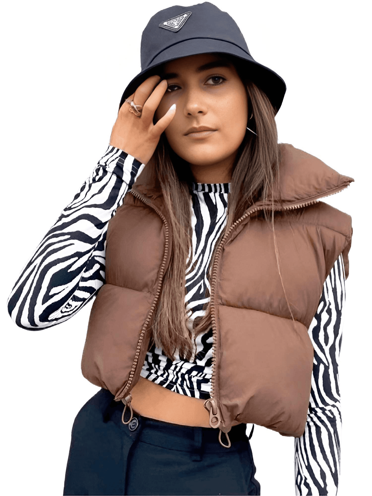 Chic Women's Crop Puffer Vest - In 14 Trendy Colors! -, Coat Vest , Drestiny , Army Green, Australia, Black, Blue, Brown, Dark Brown, Deep Pink, Green, Grey, Khaki, L, M, New Zealand, Orange, Pink, Purple, Red, S, Sleeveless, United Kingdom, United States, Vests, White, XL , Drestiny , www.shopdrestiny.com