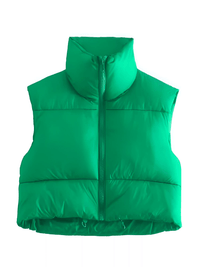 Thumbnail for Chic Women's Crop Puffer Vest - In 14 Trendy Colors! -, Coat Vest , Drestiny , Army Green, Australia, Black, Blue, Brown, Dark Brown, Deep Pink, Green, Grey, Khaki, L, M, New Zealand, Orange, Pink, Purple, Red, S, Sleeveless, United Kingdom, United States, Vests, White, XL , Drestiny , www.shopdrestiny.com