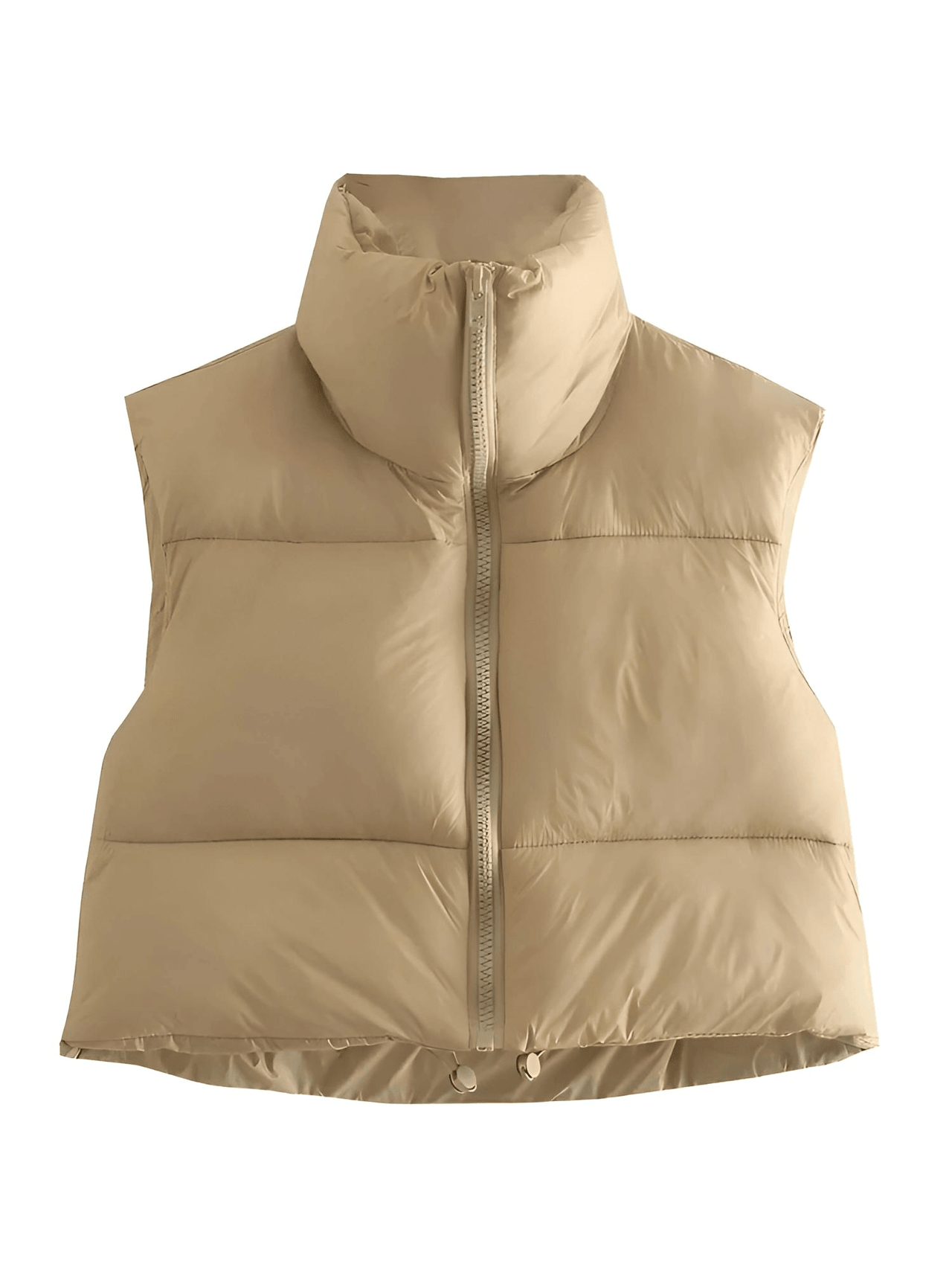 Chic Women's Crop Puffer Vest - In 14 Trendy Colors! -, Coat Vest , Drestiny , Army Green, Australia, Black, Blue, Brown, Dark Brown, Deep Pink, Green, Grey, Khaki, L, M, New Zealand, Orange, Pink, Purple, Red, S, Sleeveless, United Kingdom, United States, Vests, White, XL , Drestiny , www.shopdrestiny.com