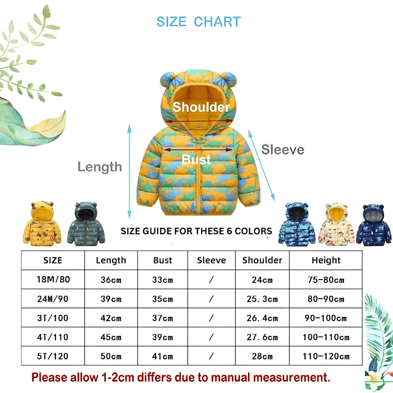 Children's Hooded Jacket With Ears -, Coats , Drestiny , 3T, 4T, 5T, Australia, Beige, Black, Blue, Boys, Canada, Coats, Dark Blue, Dark Green, Dark Pink, Deep Pink, Girls, Green, Light Blue, Navy, New Zealand, Orange, Pink, Purple, Red, TD, United Kingdom, United States, White, Yellow , Drestiny , www.shopdrestiny.com