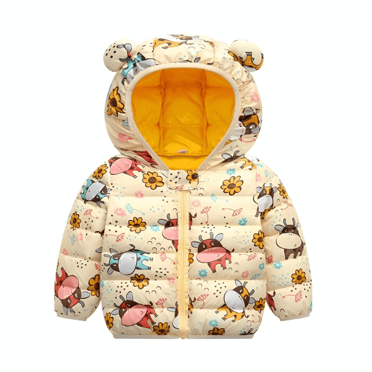 Children's Hooded Jacket With Ears -, Coats , Drestiny , 3T, 4T, 5T, Australia, Beige, Black, Blue, Boys, Canada, Coats, Dark Blue, Dark Green, Dark Pink, Deep Pink, Girls, Green, Light Blue, Navy, New Zealand, Orange, Pink, Purple, Red, TD, United Kingdom, United States, White, Yellow , Drestiny , www.shopdrestiny.com