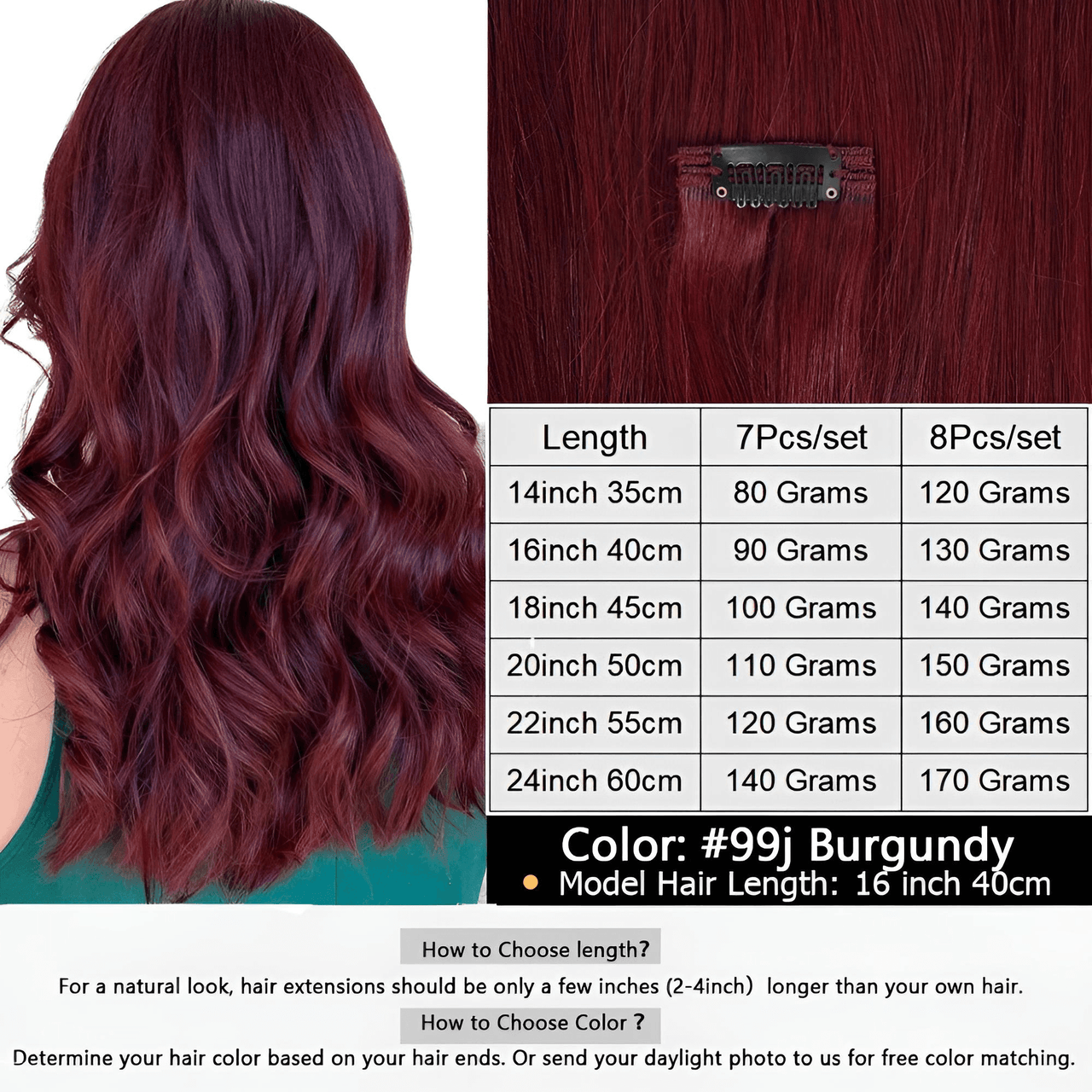 Clip In Real Human Hair Extensions - Free Color Matching! -, Hair Extensions , Drestiny , Australia, Black, Blonde, Brown, Burgundy, Canada, FR, Hair Extensions, New Zealand, Red, United Kingdom, United States , Drestiny , www.shopdrestiny.com