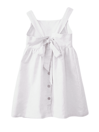 Thumbnail for Cotton And Linen Girl's Sleeveless Suspender Dress With Adjustable Shoulder Straps