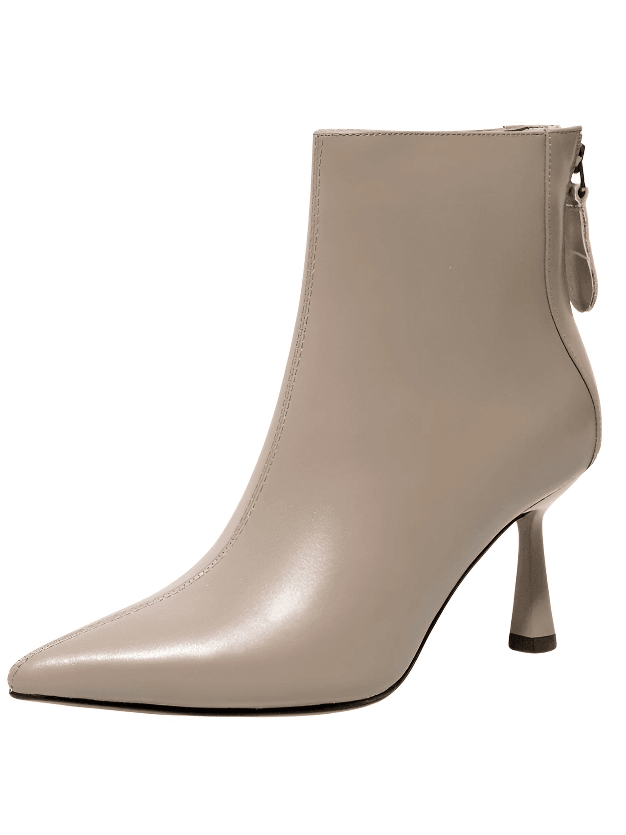 Brown Cow Leather Pointed Toe High Heels -, High Heels , Drestiny , 10, 4, 5, 6, 6.5, 7.5, 8.5, 9, 9.5, Ankle Boots, Australia, Beige, Black, Boots, Canada, Dark Khaki, Heels, High Heels, New Zealand, Tan, United Kingdom, United States , Drestiny , www.shopdrestiny.com