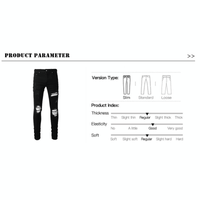 Thumbnail for Cracked Silver Leather Patch Ripped Black Jeans Men's Streetwear Denim -, Jeans , Drestiny , 28,29,30,31,32,33,34,36,38,40,Australia,Black,Casual Pants,FR,Jeans,New Zealand,Skinny Jeans,United Kingdom,United States , Drestiny , www.shopdrestiny.com