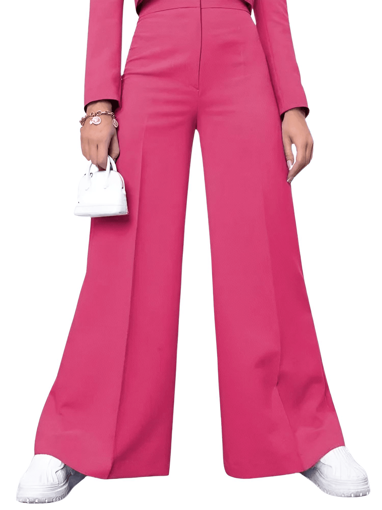 Cropped Blazer and Wide Leg Pants High Waisted 2-Piece Sets For Women -, Pant Sets , Drestiny , Australia, Blazers, Casual Pants, Casual Shirts, Crop Tops, Deep Pink, Dress Pants, Dress Shirts, Green, L, Light Blue, Long Sleeves, M, Navy, New Zealand, Pant Sets, Pant Suits, Pink, S, Sets, Teal, United Kingdom, United States, XL, XXL , Drestiny , www.shopdrestiny.com