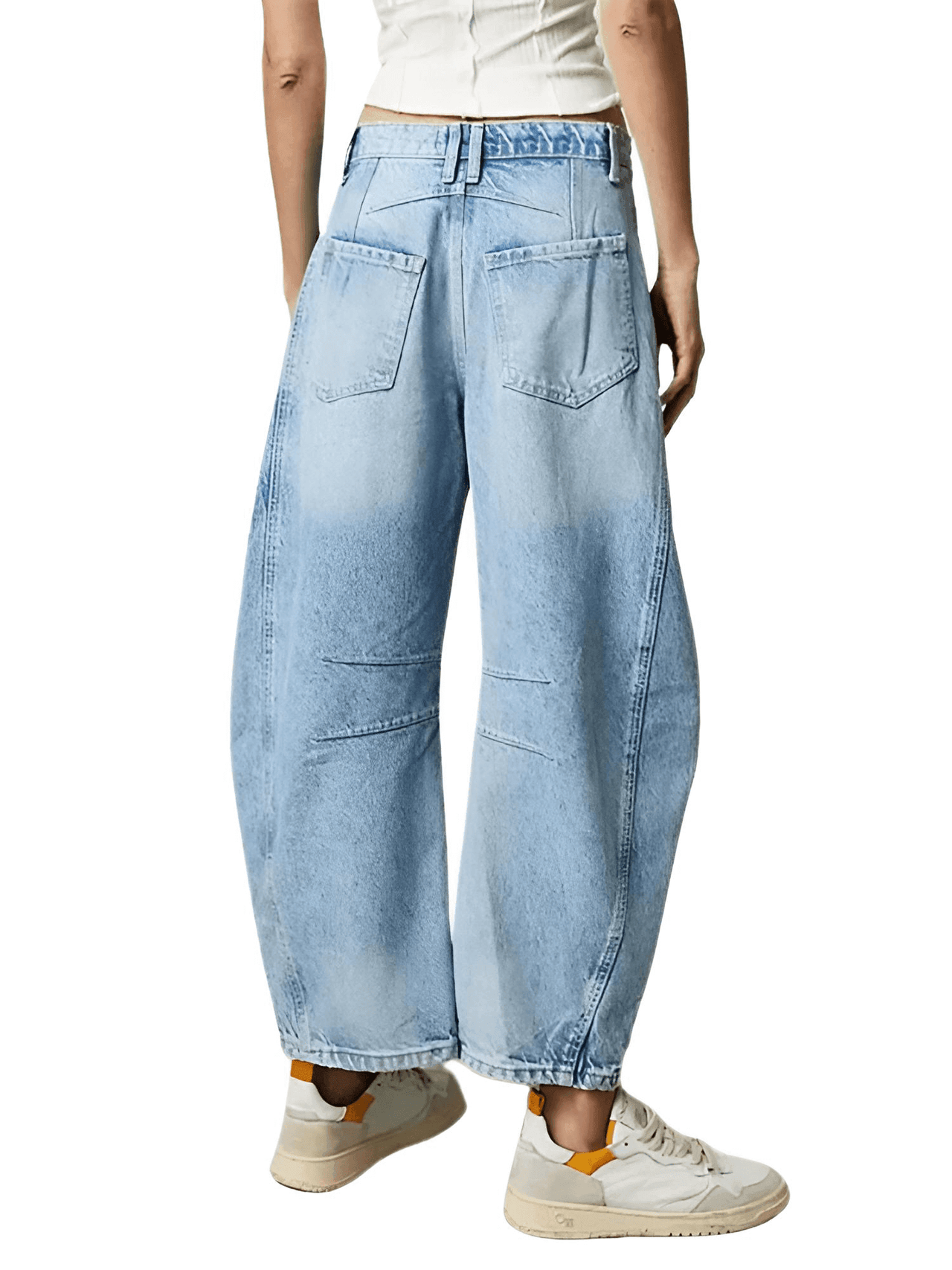 Cropped Jeans for Women Y2K Aesthetic Solid Color Low Waist Baggy Denim Trousers -, , Drestiny , Australia, Black, Blue, Brown, Casual Pants, Jeans, L, Light Blue, Light Brown, M, New Zealand, Off White, S, Tan, United Kingdom, United States, White, XL , Drestiny , www.shopdrestiny.com