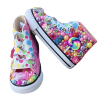 Thumbnail for Custom Design Kids Shoes With Custom Name & Bling! -, Sneakers , Drestiny , Australia, Black, Blue, Boys, Girls, Gold, Hot Pink, Light Pink, Light Purple, New Zealand, Pink, Purple, Red, Sneakers, TD, United Kingdom, United States, White , Drestiny , www.shopdrestiny.com