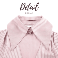 Thumbnail for Cutout Single-Breasted Blouse For Women -, Blouse , Drestiny , Australia, Blouses, Canada, Casual Shirts, Dress Shirts, L, Long Sleeves, M, New Zealand, Pink, S, United Kingdom, United States, White , Drestiny , www.shopdrestiny.com