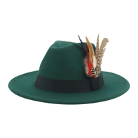 Thumbnail for Fedora With Feather and Band Detailing For Men & Women -, Fedora , Drestiny , Army Green, Australia, Black, Blue, Canada, Chocolate, Dark Blue, Dark Brown, Dark Green, Dark Orange, Deep Pink, Gender_Men, Gender_Women, Green, Hats, Khaki, Lavender, Light Blue, Light Green, Light Purple, New Zealand, Olive Green, Orange, Pink, Purple, Tomato, United Kingdom, United States, White, Wine Red, Yellow , Drestiny , www.shopdrestiny.com