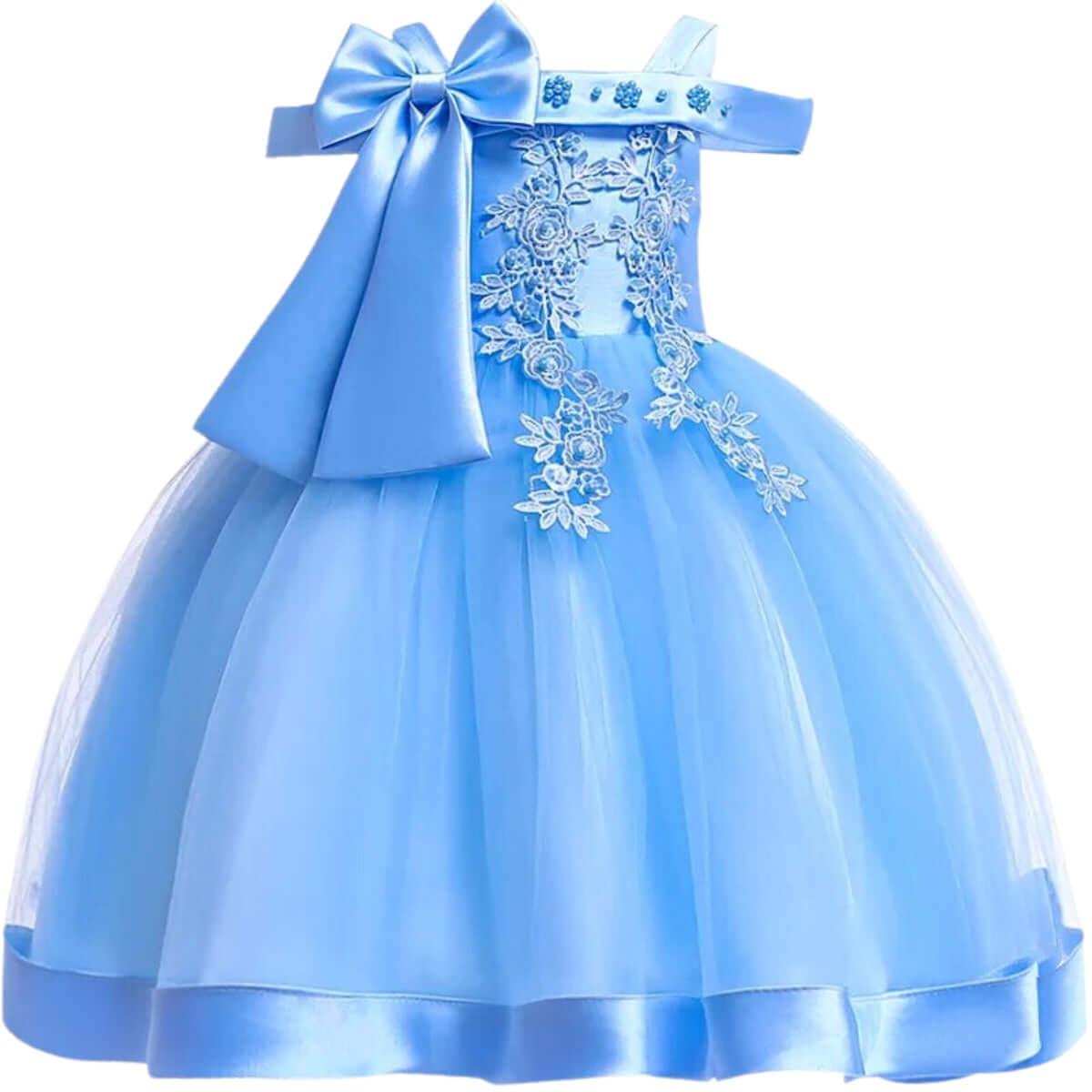 3–10 Years Kids Party Dresses For Girls -, Dress , Drestiny , 10T, 3T, 4T, 5T, 6T, 7T, 8T, 9T, Australia, Canada, Dark Green, Dark Red, Dresses, Girls, Grey, Light Blue, New Zealand, Off Shoulder, Pink, Red, Royal Blue, Sleeveless, TD, United Kingdom, United States, Yellow , Drestiny , www.shopdrestiny.com