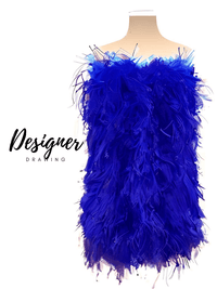 Thumbnail for Elegant 100% Ostrich Feather Mini Dresses - In 11 Colors! -, Dress , Drestiny , 4XL, 5XL, Australia, Beige, Black, Canada, Coral, Deep Pink, Dusty Pink, Grey, L, Light Purple, M, Mini Dresses, Mint, New Zealand, Orange, Red, Royal Blue, S, Sleeveless, Strapless, United Kingdom, United States, White, XL, XXL, XXXL , Drestiny , www.shopdrestiny.com