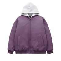 Thumbnail for Detachable Hooded Bomber Coats For Men and Women -, Bomber Jackets , Drestiny , Australia, Black, Bomber Jackets, Coats, FR, Jackets, L, M, New Zealand, Purple, S, United Kingdom, United States, XL, Yellow , Drestiny , www.shopdrestiny.com