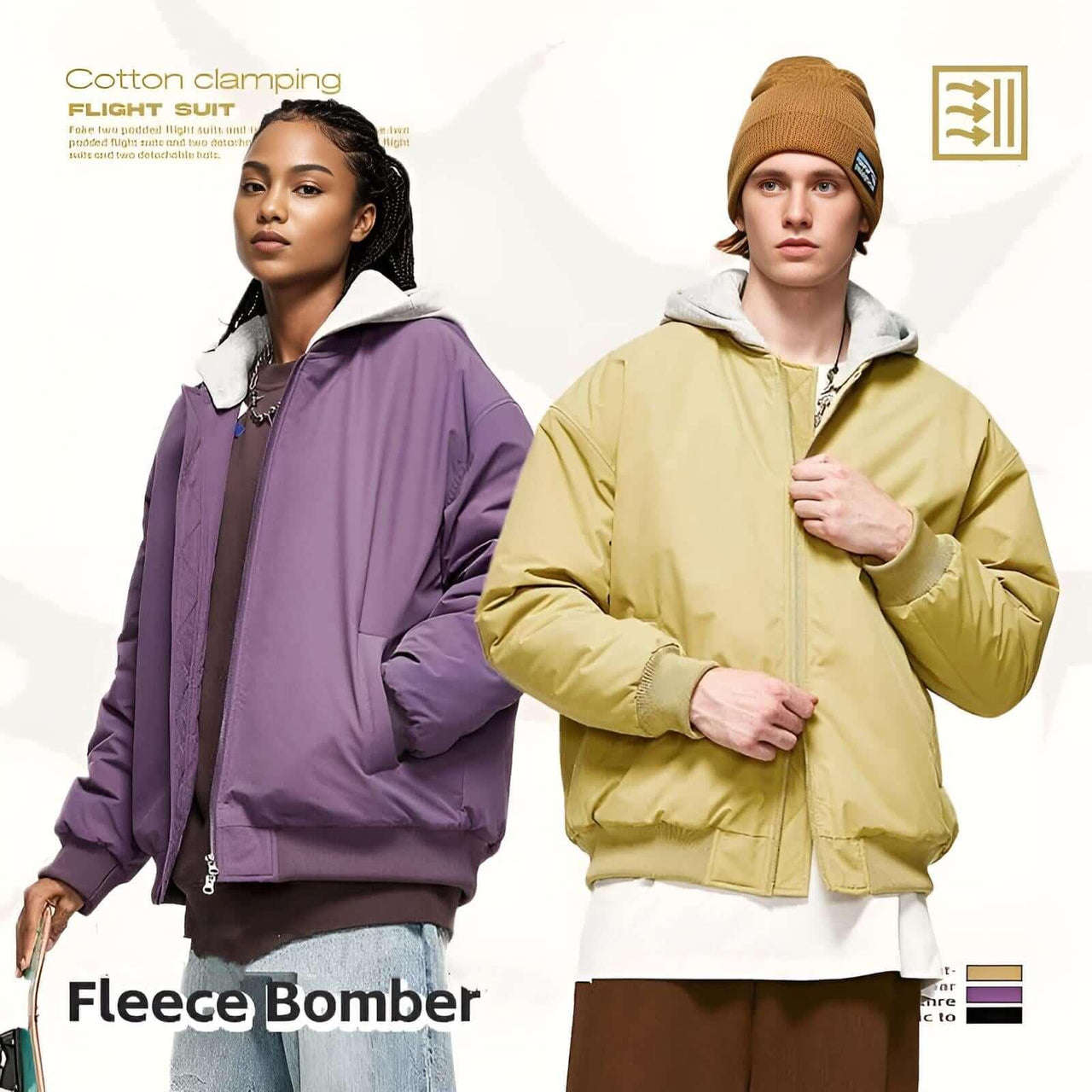 Detachable Hooded Bomber Coats For Men and Women -, Bomber Jackets , Drestiny , Australia, Black, Bomber Jackets, Coats, FR, Jackets, L, M, New Zealand, Purple, S, United Kingdom, United States, XL, Yellow , Drestiny , www.shopdrestiny.com