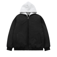 Thumbnail for Detachable Hooded Bomber Coats For Men and Women -, Bomber Jackets , Drestiny , Australia, Black, Bomber Jackets, Coats, FR, Jackets, L, M, New Zealand, Purple, S, United Kingdom, United States, XL, Yellow , Drestiny , www.shopdrestiny.com