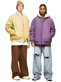 Thumbnail for Detachable Hooded Bomber Coats For Men and Women -, Bomber Jackets , Drestiny , Australia, Black, Bomber Jackets, Coats, FR, Jackets, L, M, New Zealand, Purple, S, United Kingdom, United States, XL, Yellow , Drestiny , www.shopdrestiny.com