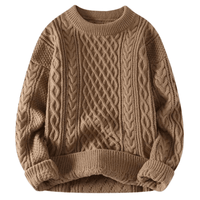 Thumbnail for Retro Knitted Pullover Sweaters For Men -, Sweater , Drestiny , Australia, Beige, Black, Brown, FR, Grey, L, Light Green, M, Navy, New Zealand, Pullovers, Red, Sweaters, United Kingdom, United States, XL, XXL, XXXL , Drestiny , www.shopdrestiny.com